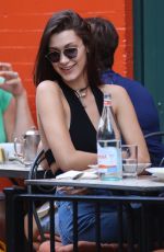 BELLA HADID Out for Lunch in New York 10/19/2016