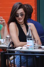 BELLA HADID Out for Lunch in New York 10/19/2016