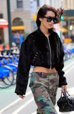 BELLA HADID Out and About in New York 10/25/2016