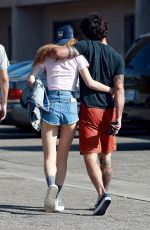 BELLA THORNE and Tyler Posey Out in Studio City 10/02/2016