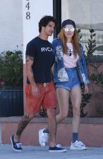 BELLA THORNE and Tyler Posey Out in Studio City 10/02/2016