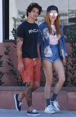 BELLA THORNE and Tyler Posey Out in Studio City 10/02/2016