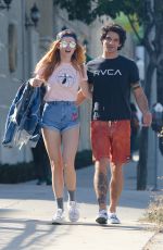 BELLA THORNE and Tyler Posey Out in Studio City 10/02/2016