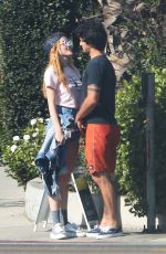 BELLA THORNE and Tyler Posey Out in Studio City 10/02/2016