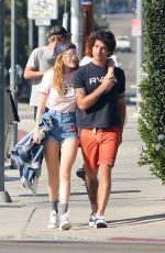 BELLA THORNE and Tyler Posey Out in Studio City 10/02/2016