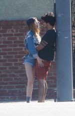 BELLA THORNE and Tyler Posey Out in Studio City 10/02/2016