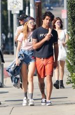 BELLA THORNE and Tyler Posey Out in Studio City 10/02/2016