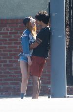 BELLA THORNE and Tyler Posey Out in Studio City 10/02/2016