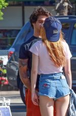 BELLA THORNE and Tyler Posey Out in Studio City 10/02/2016