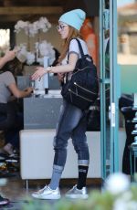 BELLA THORNE at a Nail Salon in Los Angeles 10/21/2016