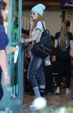 BELLA THORNE at a Nail Salon in Los Angeles 10/21/2016