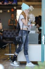 BELLA THORNE at a Nail Salon in Los Angeles 10/21/2016