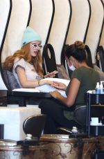 BELLA THORNE at a Nail Salon in Los Angeles 10/21/2016