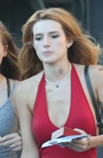 BELLA THORNE in Denim Shorts Out in Los Angeles 10/08/2016