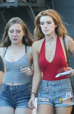 BELLA THORNE in Denim Shorts Out in Los Angeles 10/08/2016
