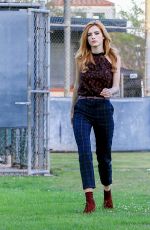 BELLA THORNE on the Set of 'Famous in Love