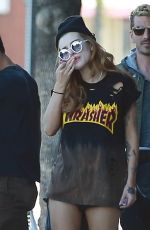 BELLA THORNE Out with Friends in Los Angeles 10/09/2016