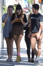 BELLA THORNE Out with Friends in Los Angeles 10/09/2016