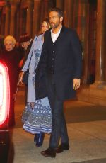 BLAKE LIVELY and RYAN REYNOLDS Leaves 