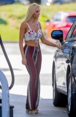 BRI TERESI at a Gas Station in Calabasas 10/06/2016