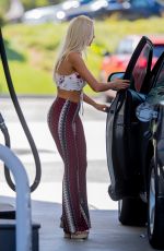 BRI TERESI at a Gas Station in Calabasas 10/06/2016