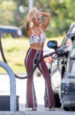BRI TERESI at a Gas Station in Calabasas 10/06/2016