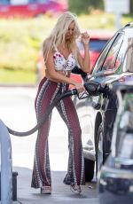 BRI TERESI at a Gas Station in Calabasas 10/06/2016