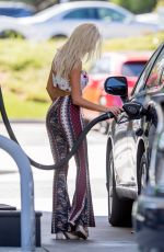 BRI TERESI at a Gas Station in Calabasas 10/06/2016