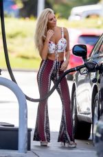 BRI TERESI at a Gas Station in Calabasas 10/06/2016