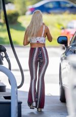 BRI TERESI at a Gas Station in Calabasas 10/06/2016