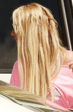 BRITNEY SPEARS at a Tanning Salon in Calabasas 10/05/2016