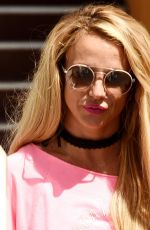 BRITNEY SPEARS at a Tanning Salon in Calabasas 10/05/2016