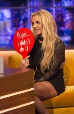 BRITNEY SPEARS at Jonathan Ross Show in London 09/30/2016