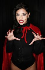 CARA DE LE HOYDE at Kiss FM Haunted House Party in London 10/27/2016