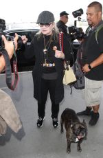 CARRIE FISHER at LAX Airport in Los Angeles 10/07/2016