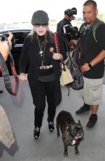 CARRIE FISHER at LAX Airport in Los Angeles 10/07/2016