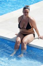 CHANELLE HAYES in Bikini at a Pool in Spain 10/04/2016