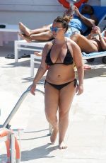 CHANELLE HAYES in Bikini at a Pool in Spain 10/04/2016