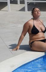 CHANELLE HAYES in Bikini at a Pool in Spain 10/04/2016