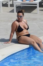 CHANELLE HAYES in Bikini at a Pool in Spain 10/04/2016