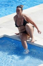 CHANELLE HAYES in Bikini at a Pool in Spain 10/04/2016