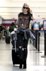 CHARLOTTE MCKINNEY at LAX Airport in Los Angeles 10/17/2016