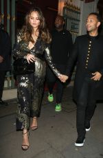 CHRISSY TEIGEN Arrives at Her Hotel in London 10/21/2016