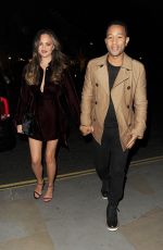 CHRISSY TEIGEN Arrives at Her Hotel in London 10/23/2016