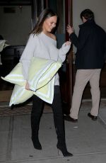 CHRISSY TEIGEN Leaves Her Hotel in New York 10/15/2016