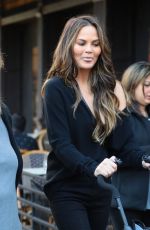 CHRISSY TEIGEN Out in New York 10/14/2016
