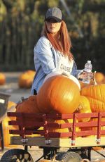 CHRISTINA AGUILERA at a Pumpkin Patch in Malibu 10/23/2016