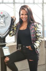 CHRISTINA MILIAN at Empire State Building in New York 10/20/2016