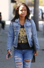 CHRISTINA MILIAN in Ripped Jeans Leaves Gracias Madre in West Hollywood 10/04/2016