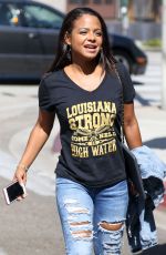 CHRISTINA MILIAN in Ripped Jeans Leaves Gracias Madre in West Hollywood 10/04/2016